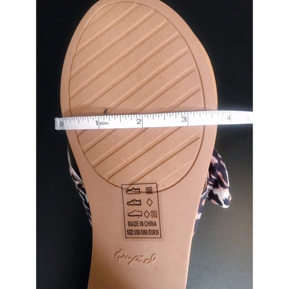 Leopard Print Slide Sandals with Bow - Picture 5 of 6